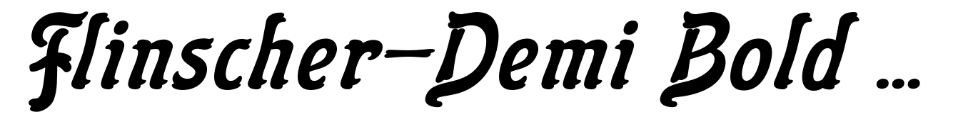 Flinscher-Demi Bold Italic